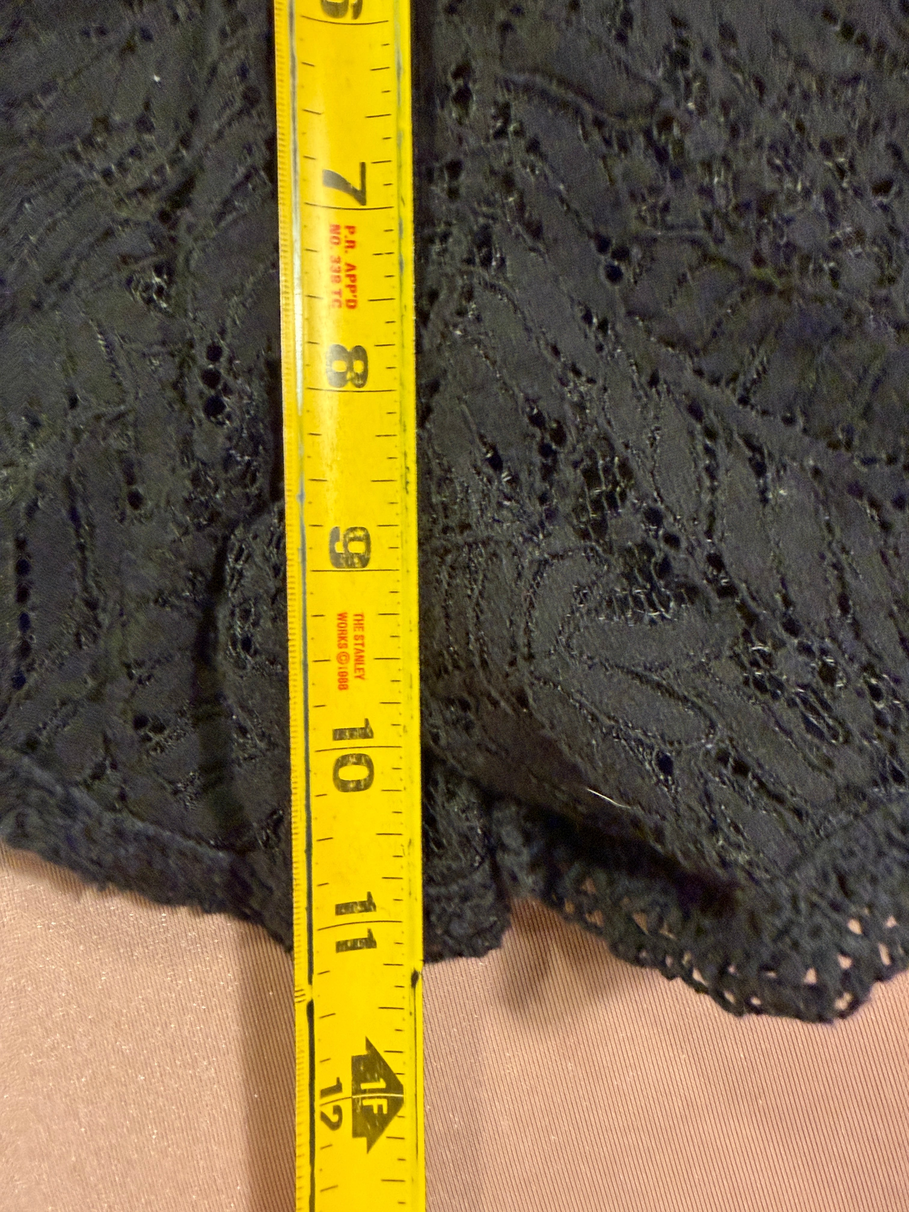Jolt Black Lace Overlay Shorts