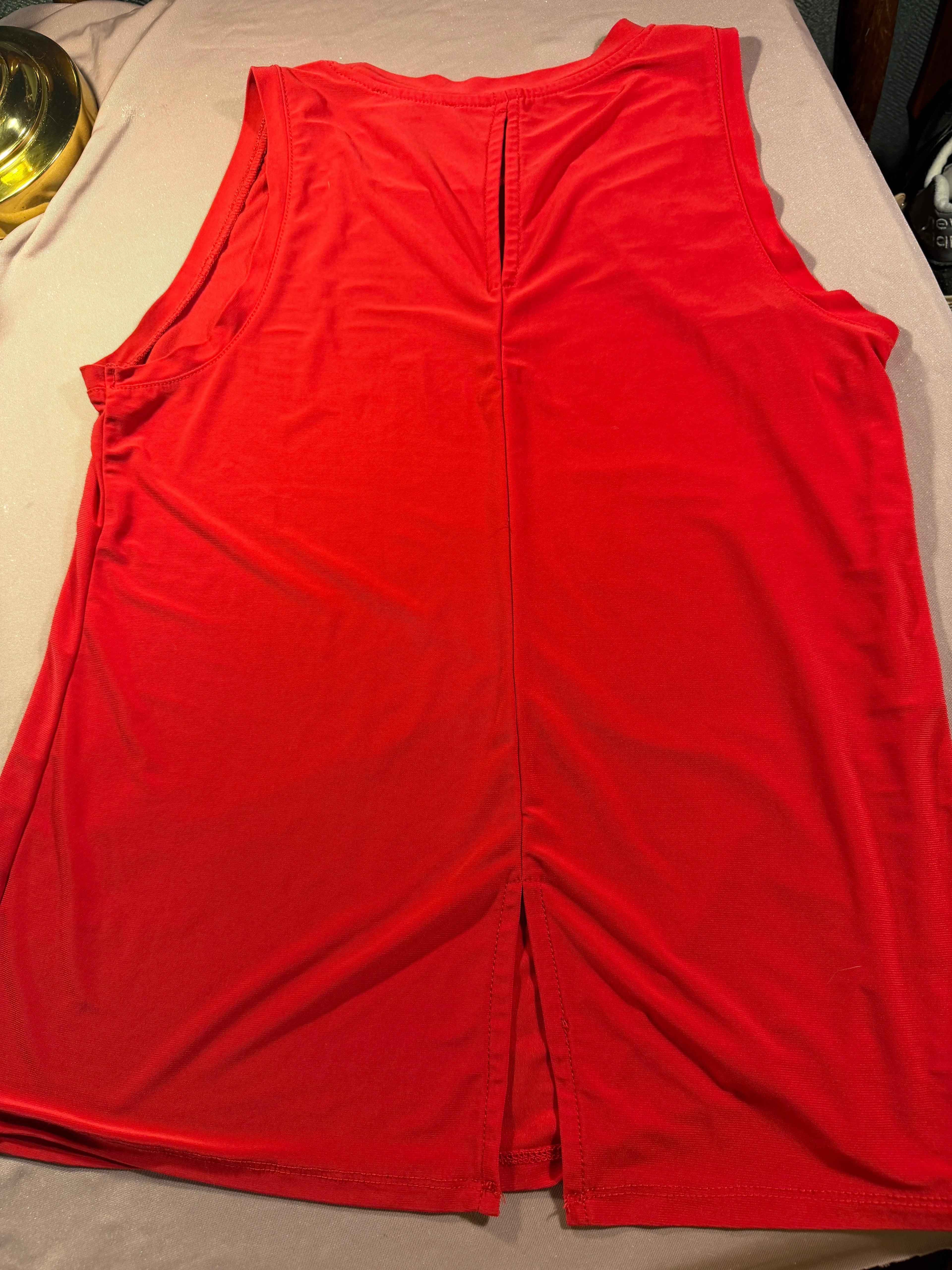 Chaus New York Red Sleeveless Tank Top – Size S