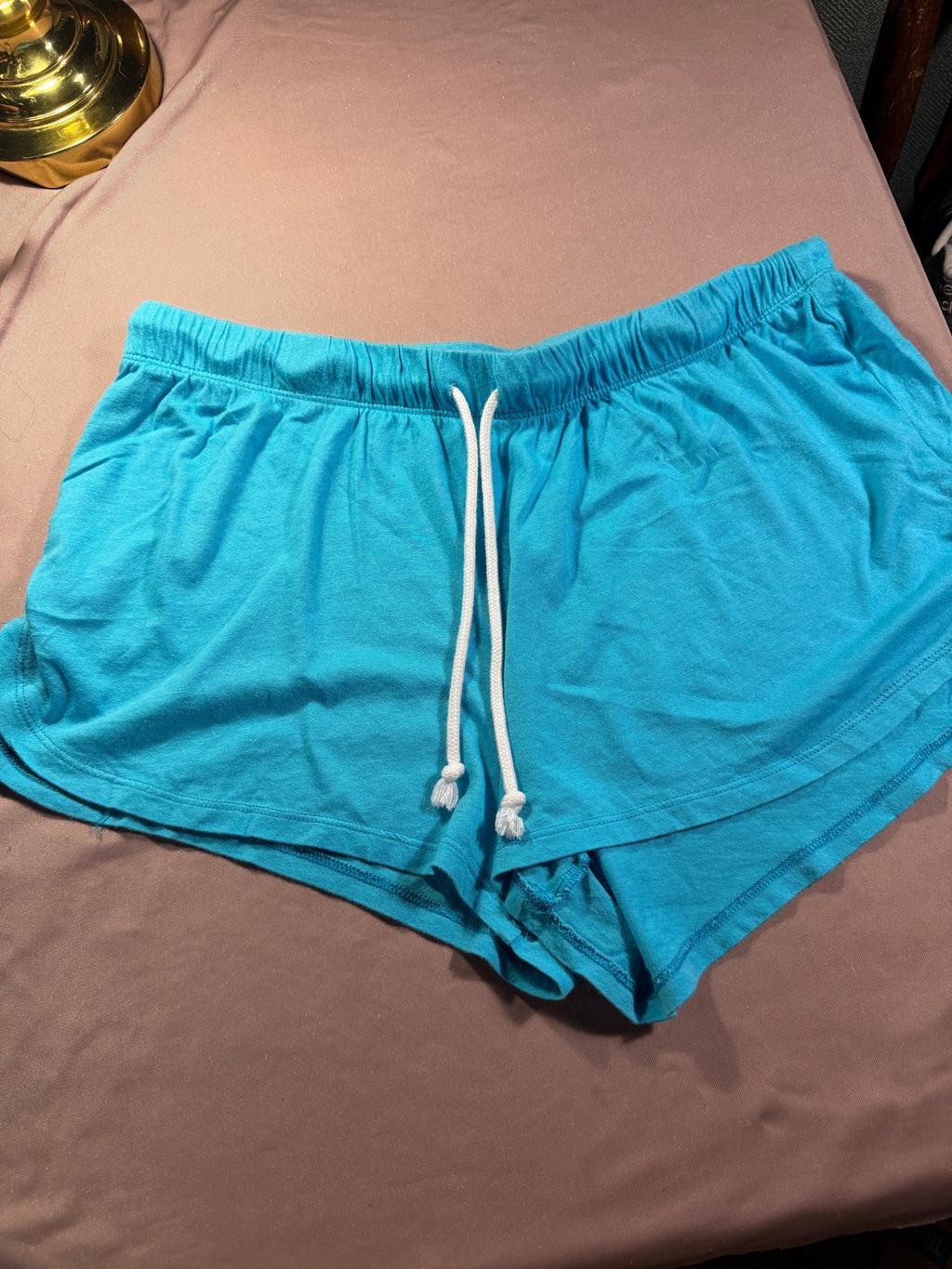 Secret Treasures Turquoise Drawstring Shorts – Size M (8-10)