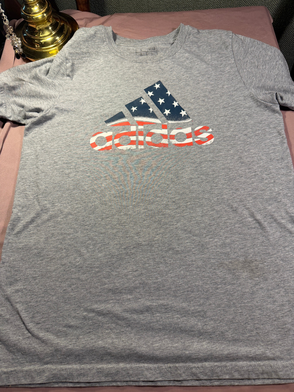 Adidas USA Flag Graphic Tee – Size L