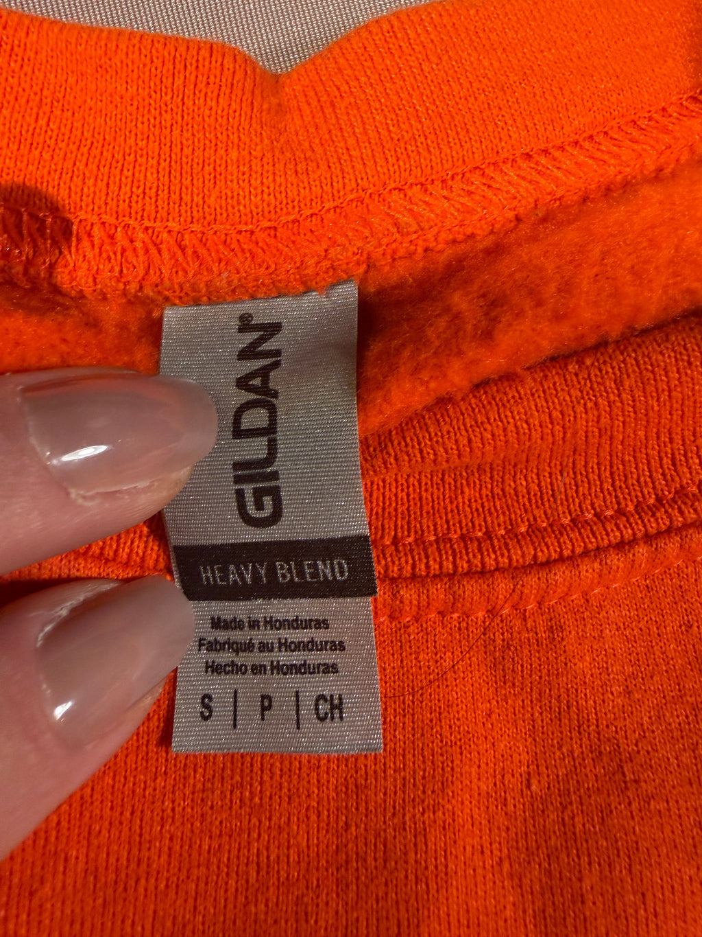 Vizzy Orange Crewneck Sweatshirt