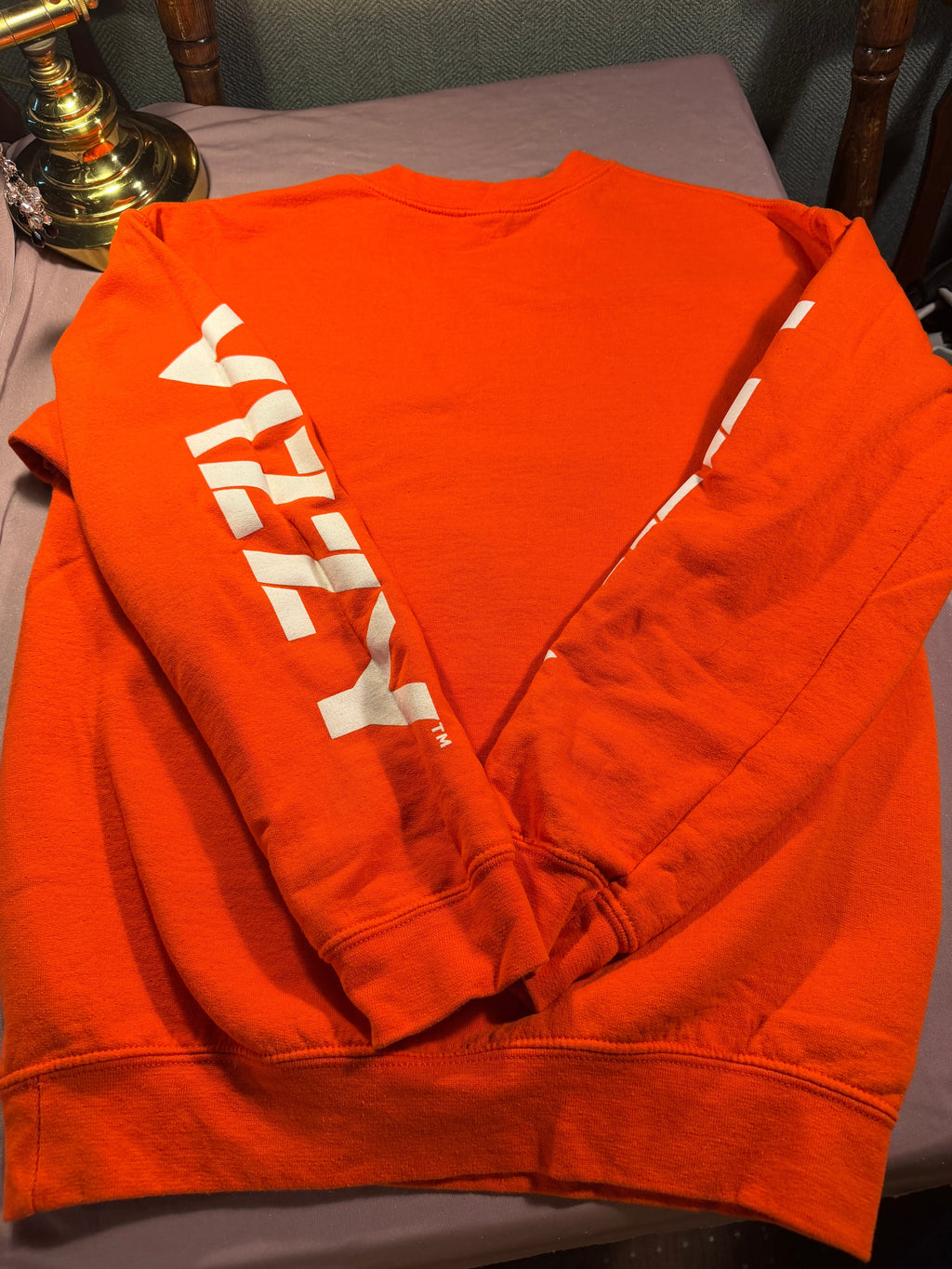 Vizzy Orange Crewneck Sweatshirt