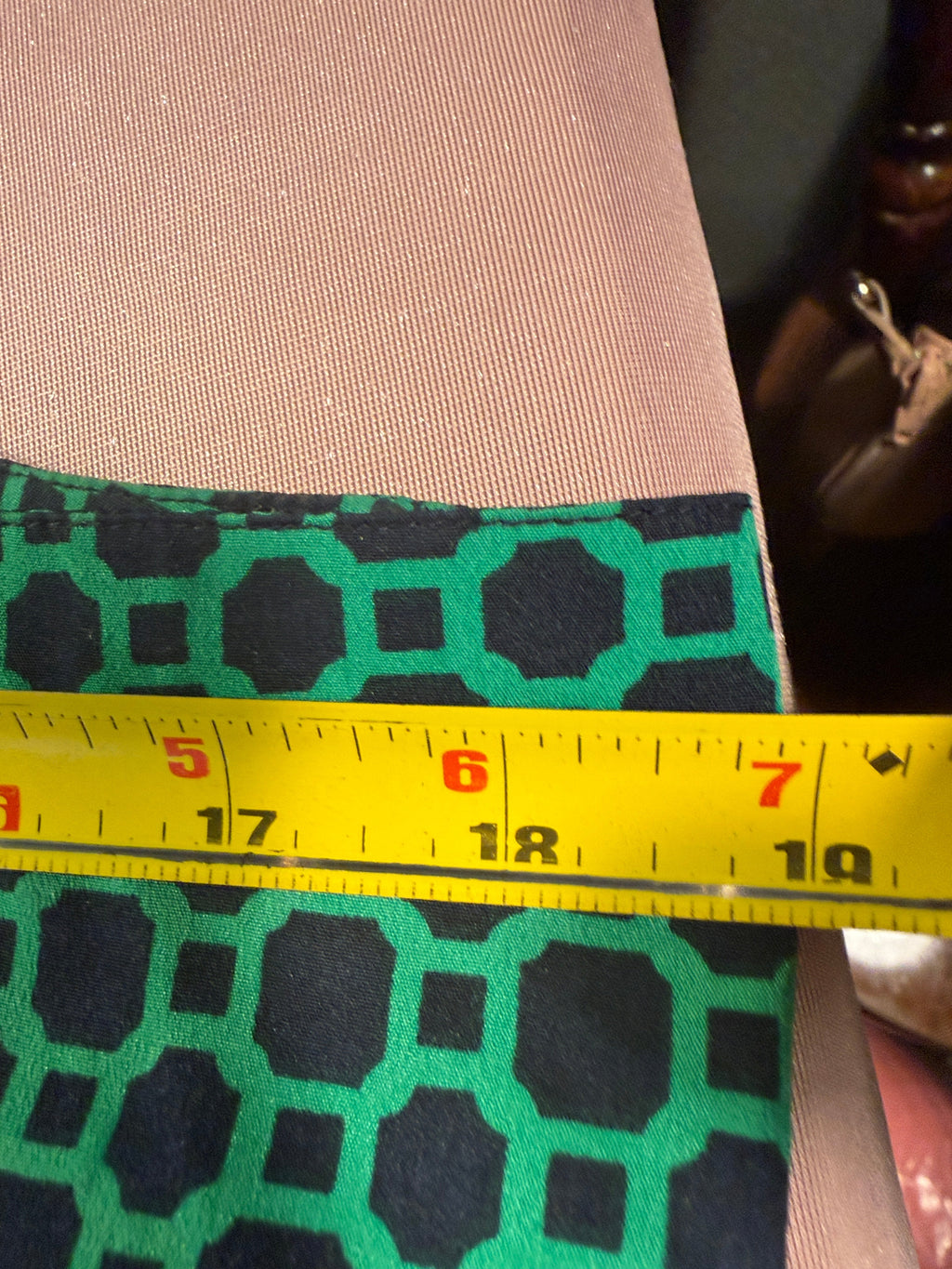 Banana Republic Green & Navy Geo Print Tank Top