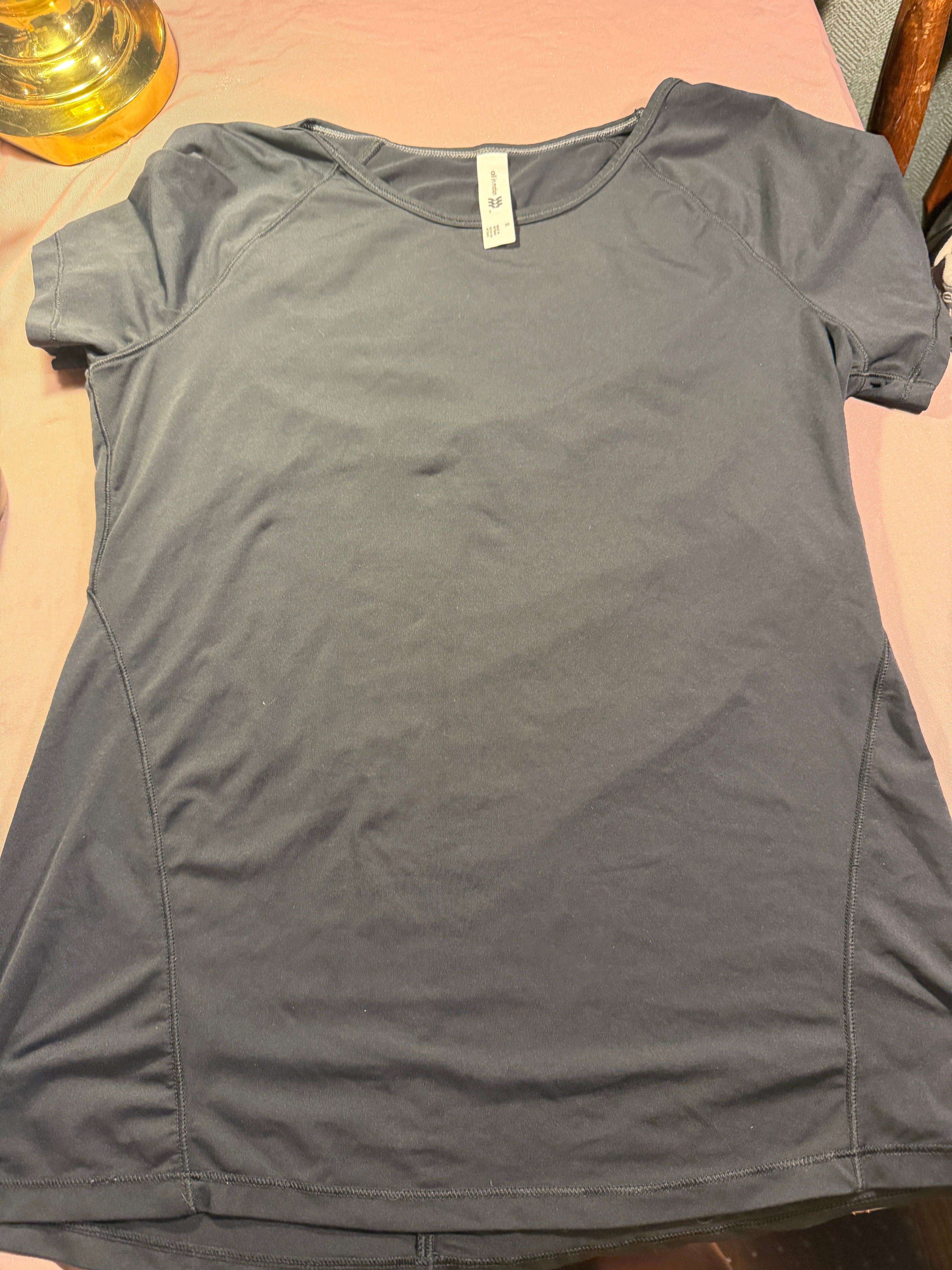 All In Motion Women's Athletic T-Shirt – Dark Gray, Size S