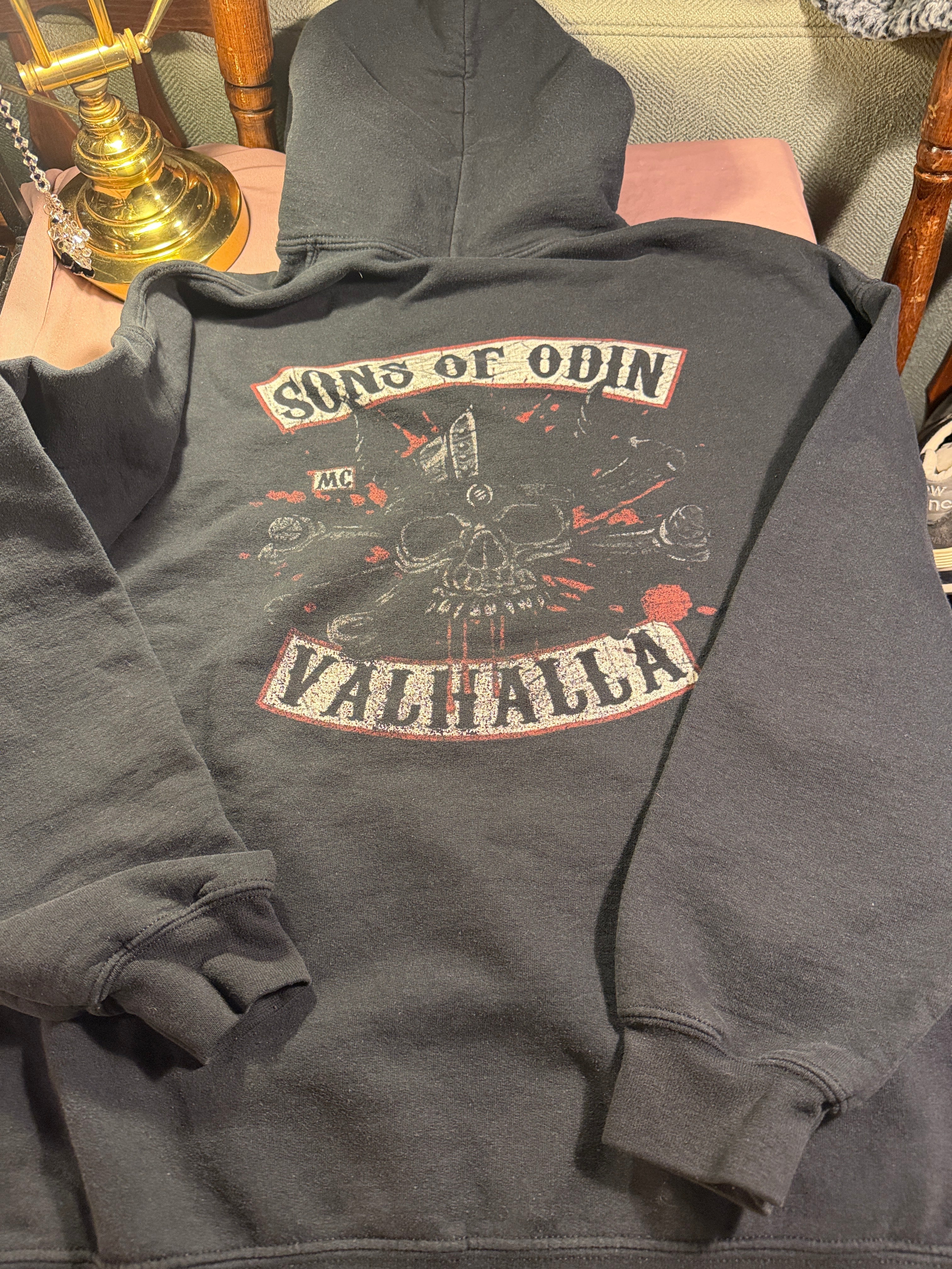 Sons of Odin Valhalla MC Graphic Hoodie