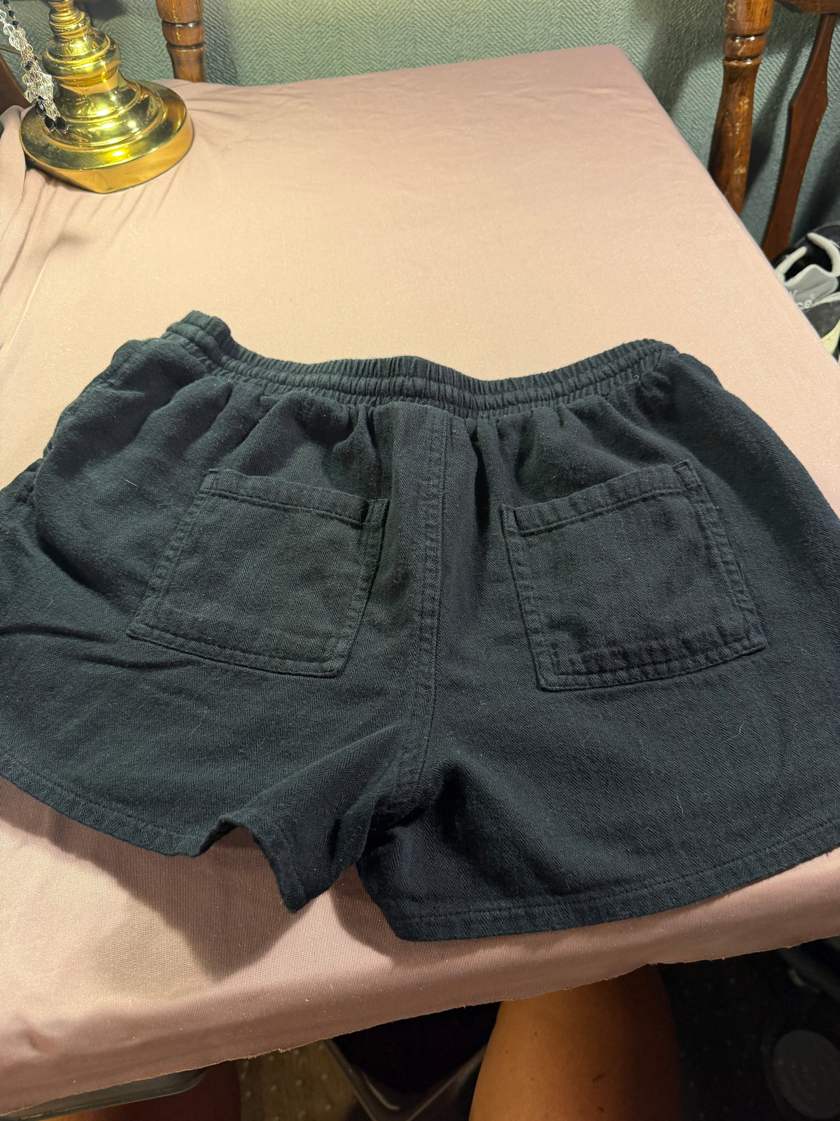 Universal Thread Dark Wash Drawstring Mini Shorts – XS