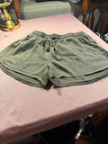 Universal Thread Olive Green Drawstring Mini Shorts – XS