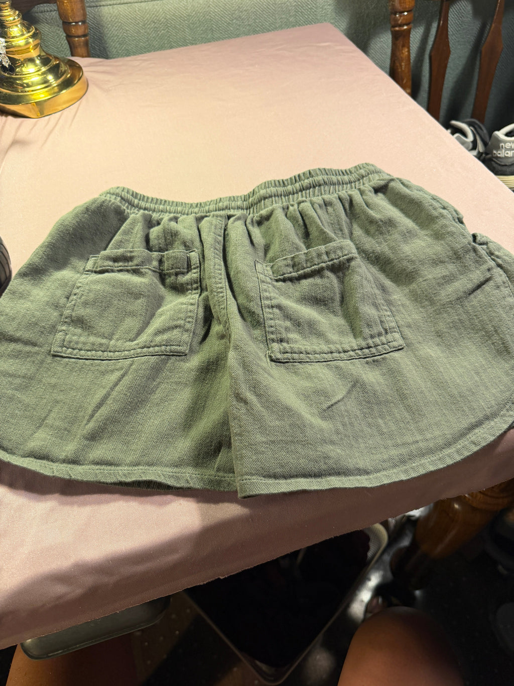 Universal Thread Olive Green Drawstring Mini Shorts – XS
