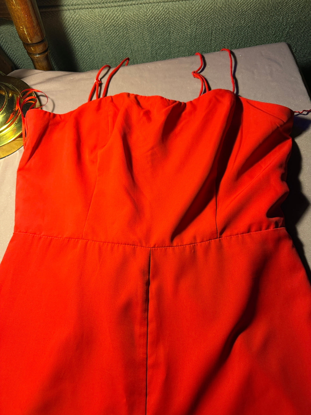 Endless Rose Red Spaghetti Strap Jumpsuit - Size S