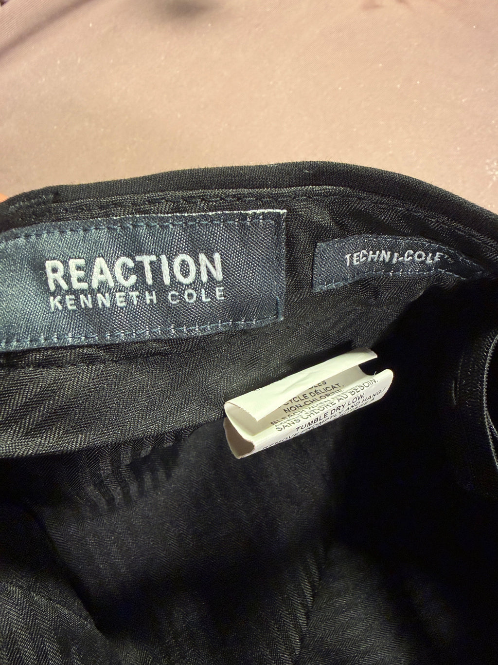 Reaction Kenneth Cole Techni-Cole Straight Leg Dress Pants