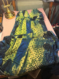 Jewel-Tone Paisley Print Halter Maxi Dress – Size L