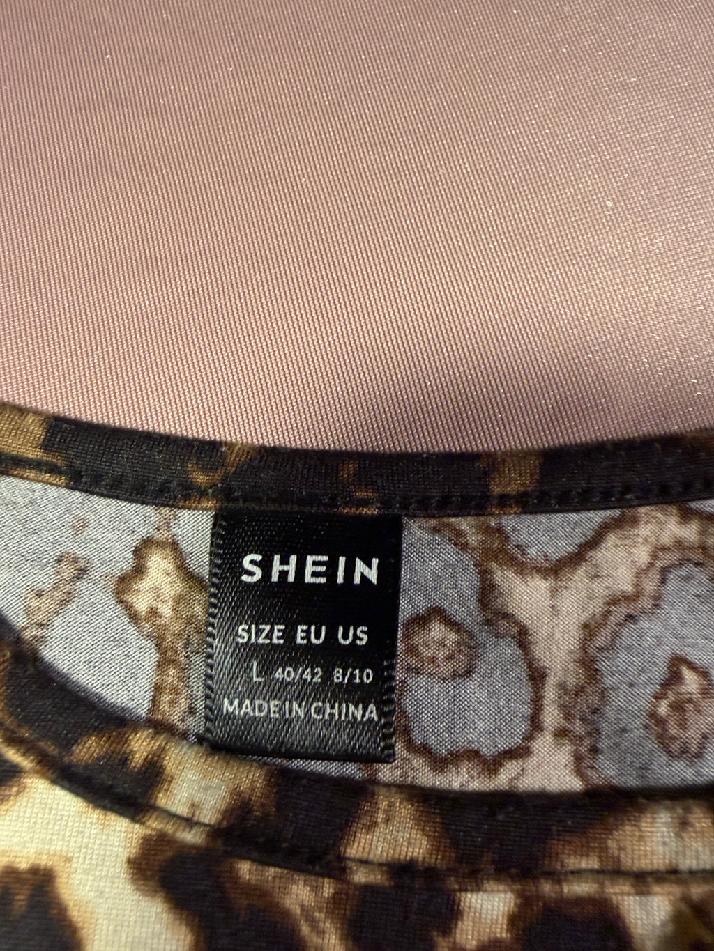 SHEIN Leopard Print Tank Bodysuit – Size L (8/10)