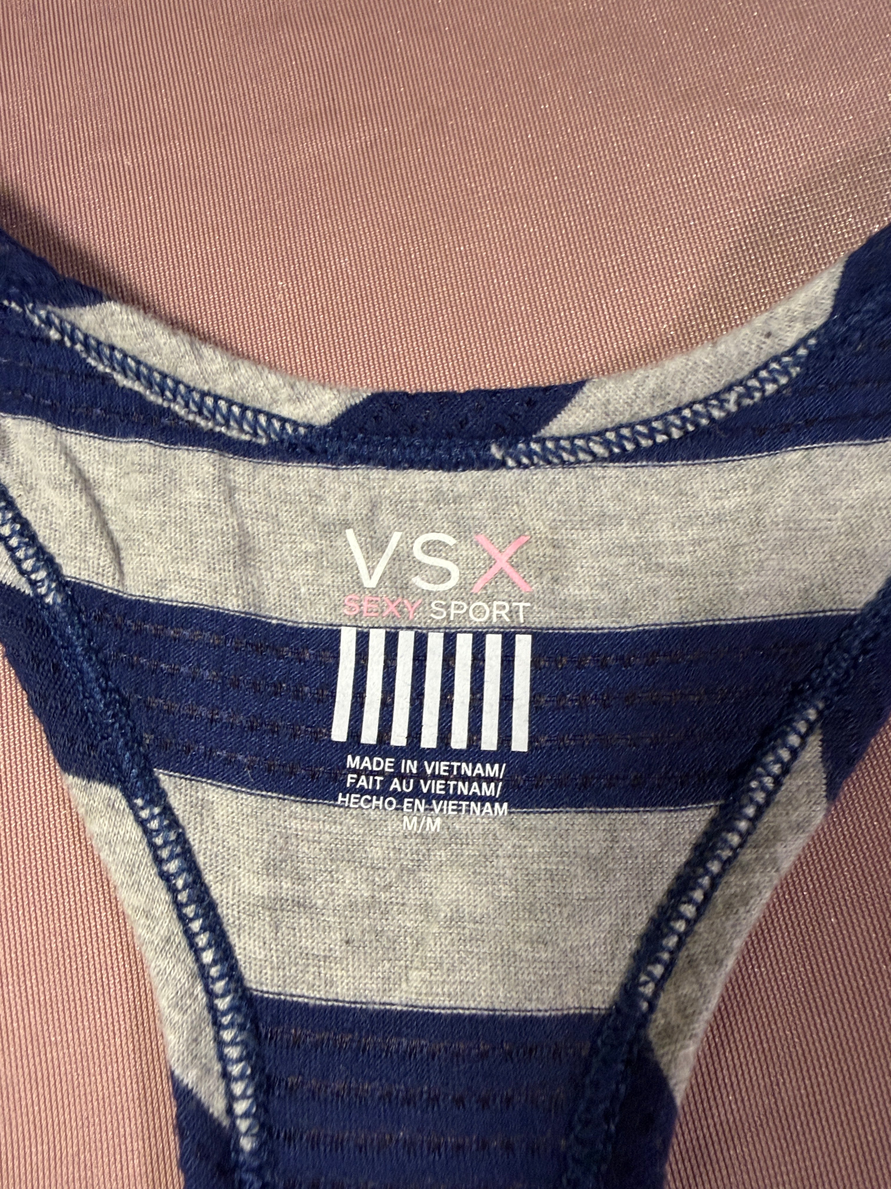 Victoria's Secret VSX Sexy Sport Striped Racerback Tank – Size M