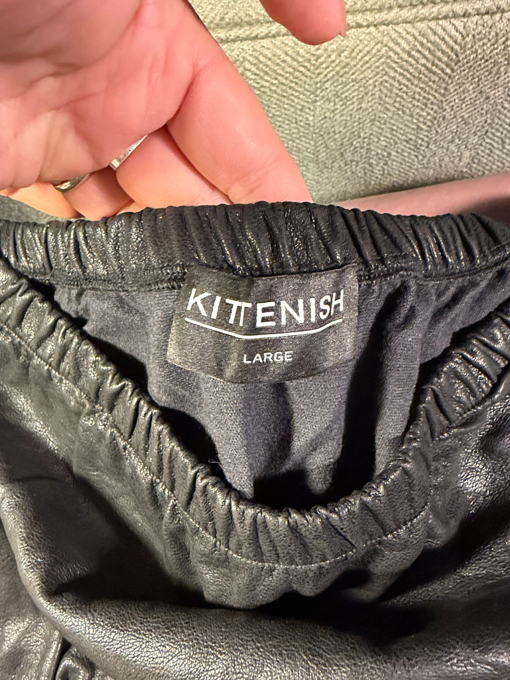 Kittenish Faux Leather Shorts – Large