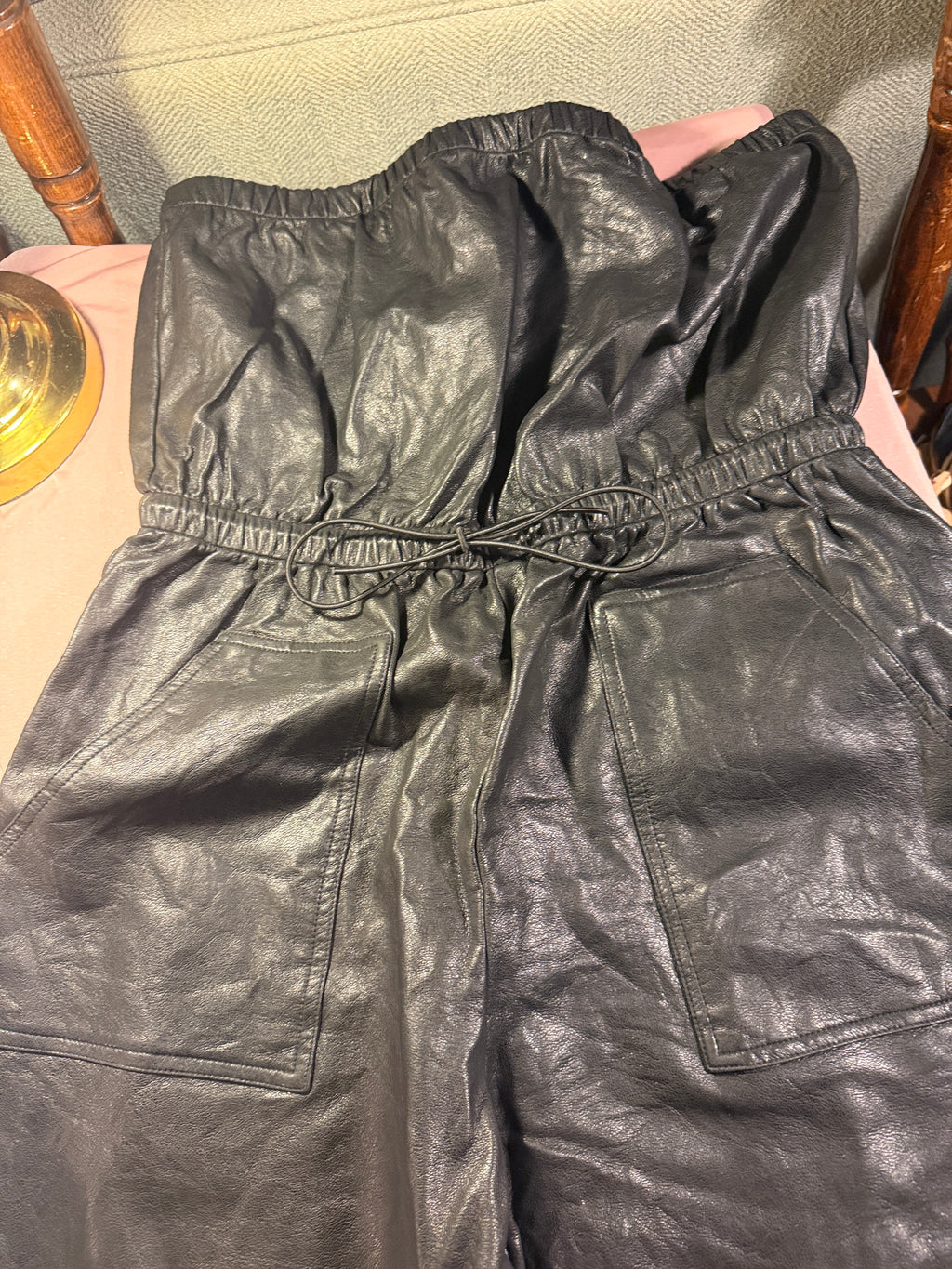 Kittenish Faux Leather Shorts – Large