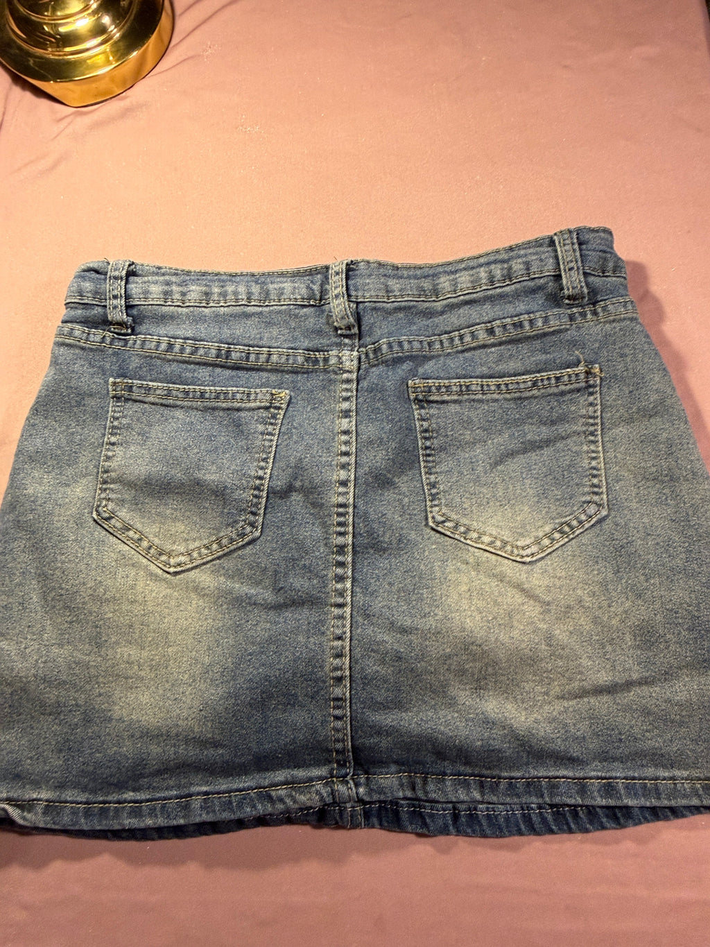 Light Wash Denim Skort – Size L