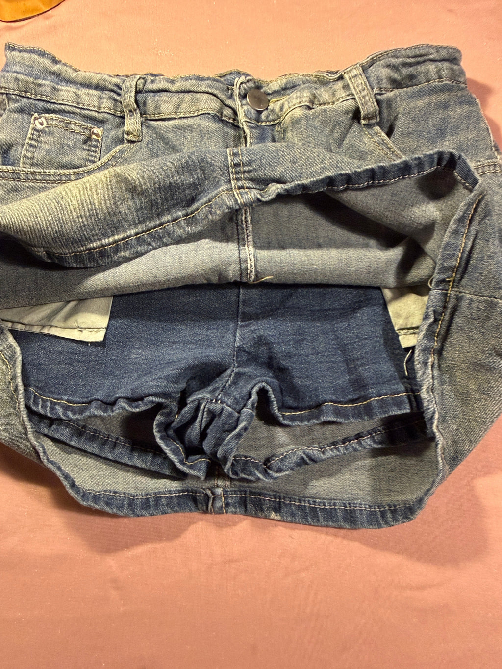 Light Wash Denim Skort – Size L