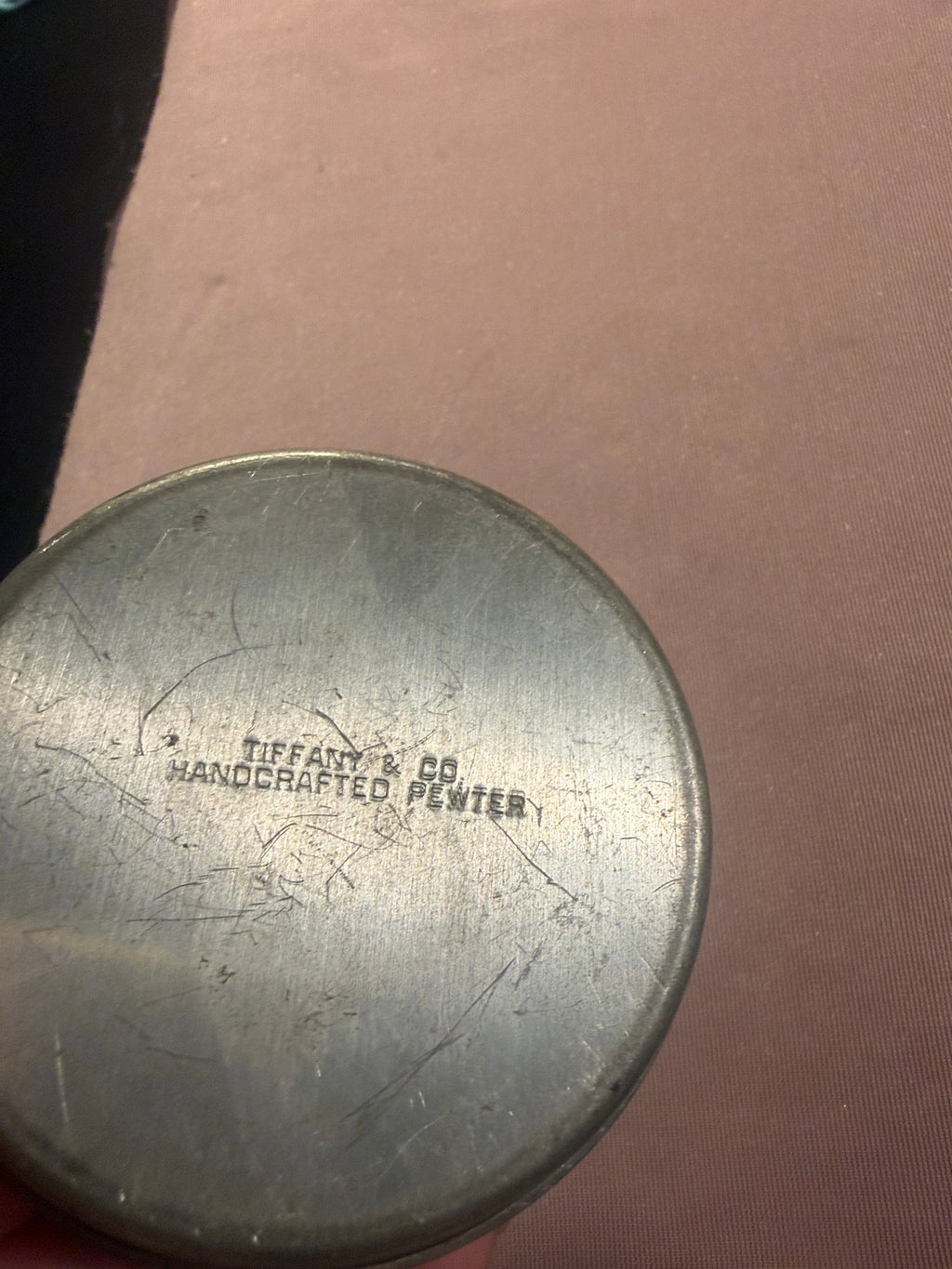 Tiffany & Co. Handcrafted Pewter Trinket Box
