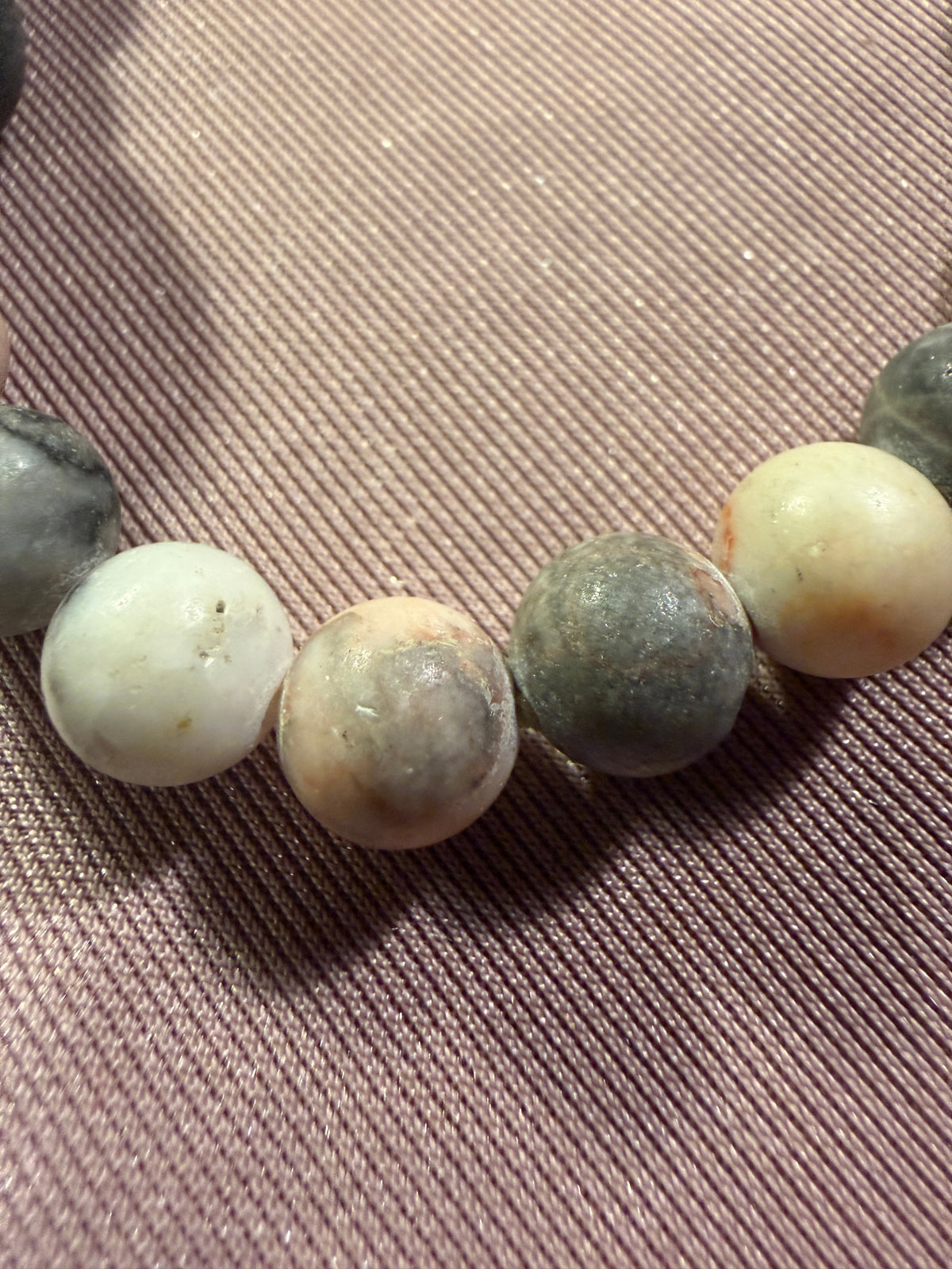 Natural Stone Beaded Stretch Bracelet