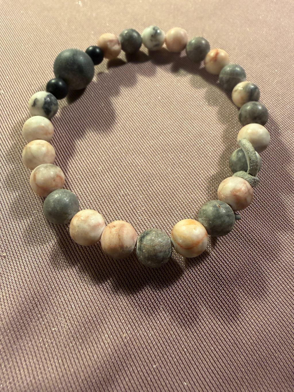 Natural Stone Beaded Stretch Bracelet