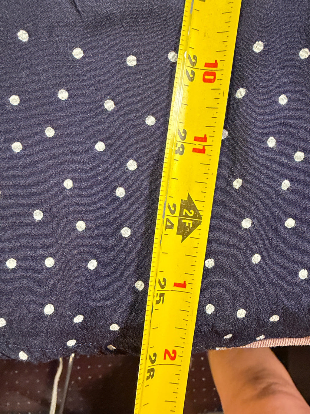 GAP Navy Blue Polka Dot Blouse – Size Medium