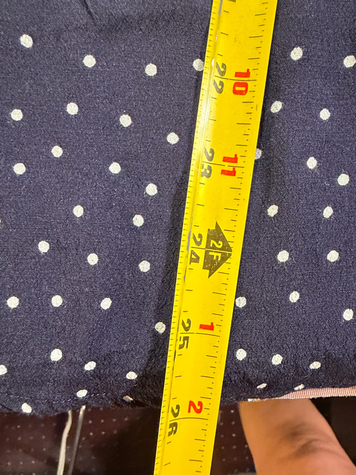 GAP Navy Blue Polka Dot Blouse – Size Medium