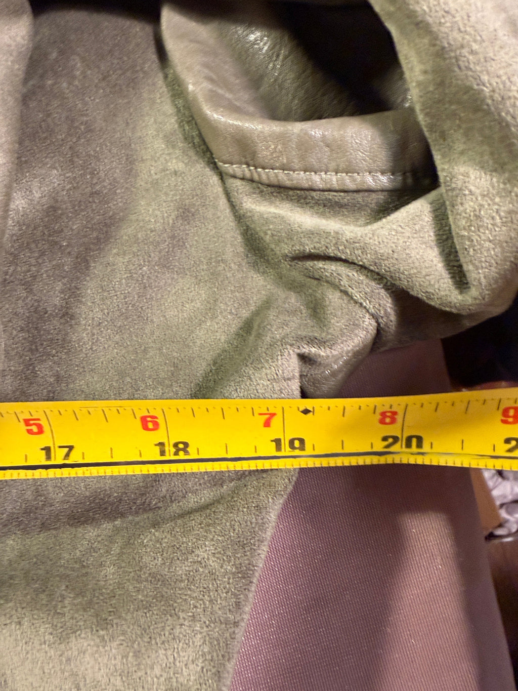BLANKNYC Olive Green Vegan Leather Jacket – Size L