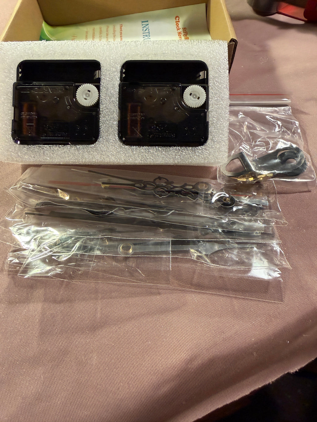 StFlyBro Clock Movement Kit with Hands – 2 Pack, Battery Operated
