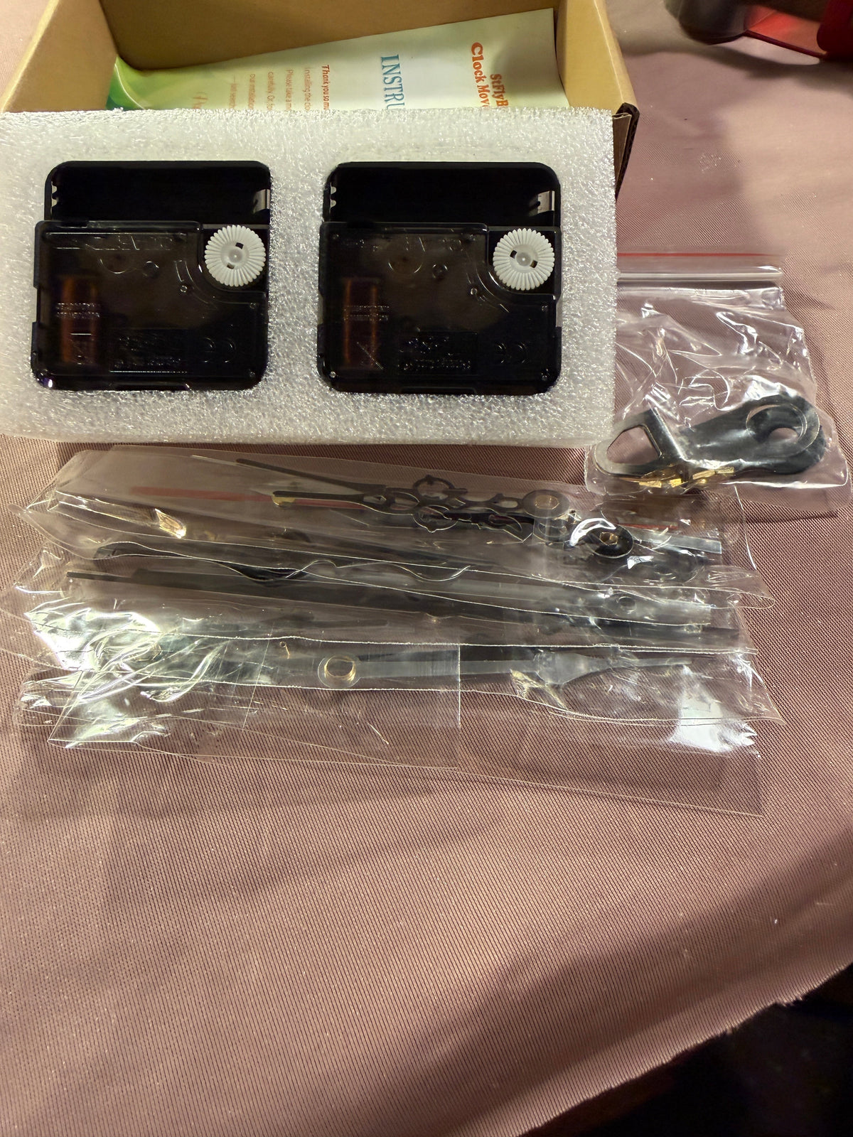 StFlyBro Clock Movement Kit with Hands – 2 Pack, Battery Operated