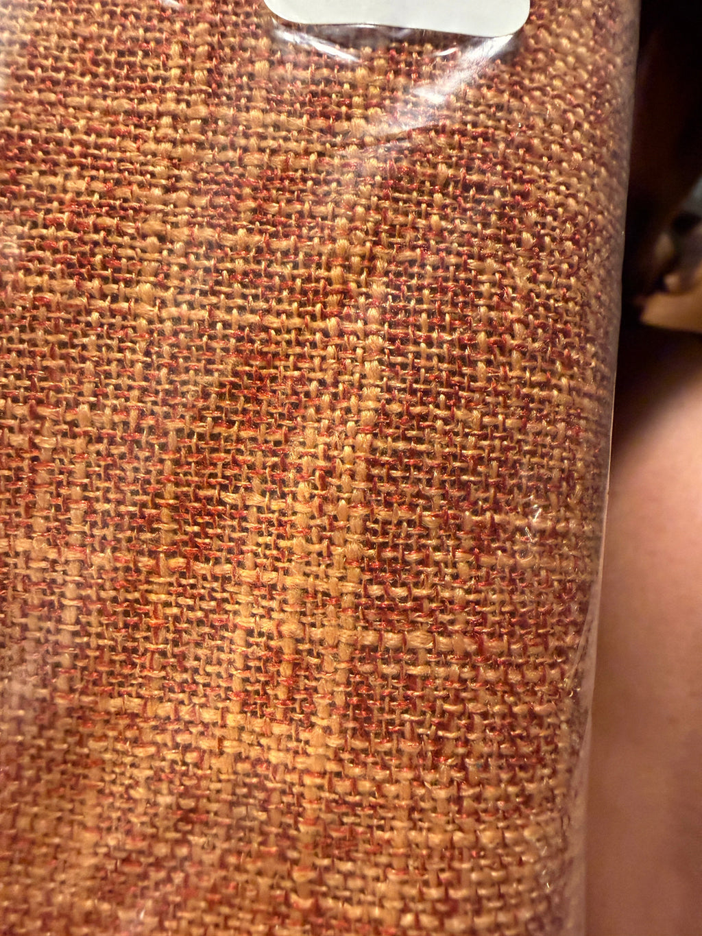 Rust Orange Woven Fabric by the Yard