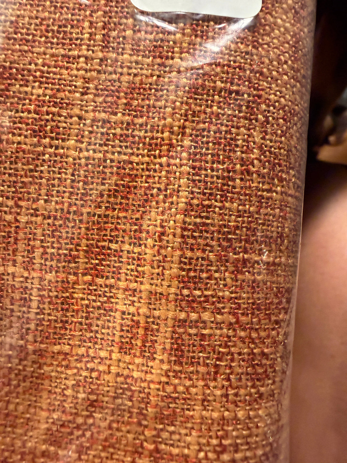 Rust Orange Woven Fabric by the Yard