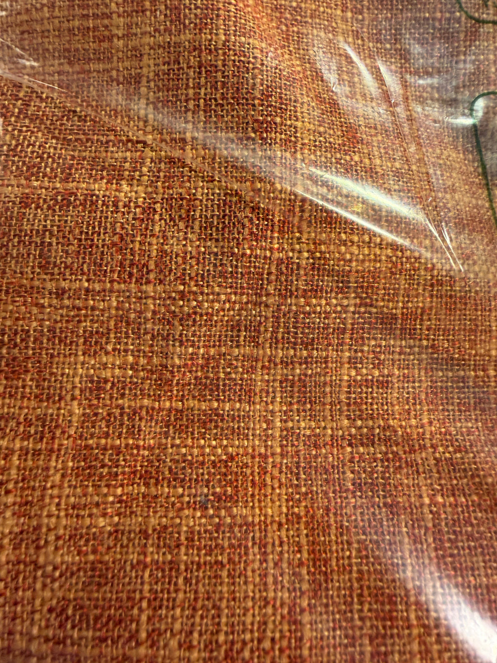 Rust Orange Woven Fabric by the Yard