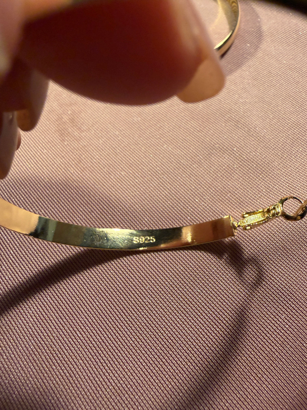 Gold Flat Hoop Earrings – S925