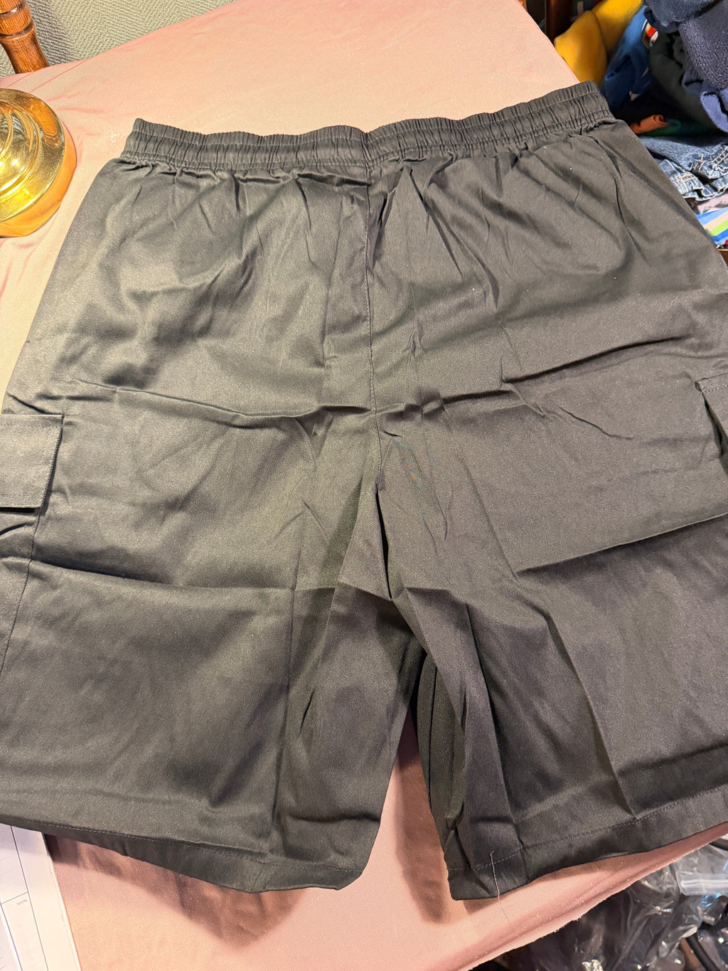 HKS by Boris Men’s Cargo Shorts – Charcoal Gray, Size XL