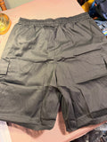 HKS by Boris Men’s Cargo Shorts – Charcoal Gray, Size XL