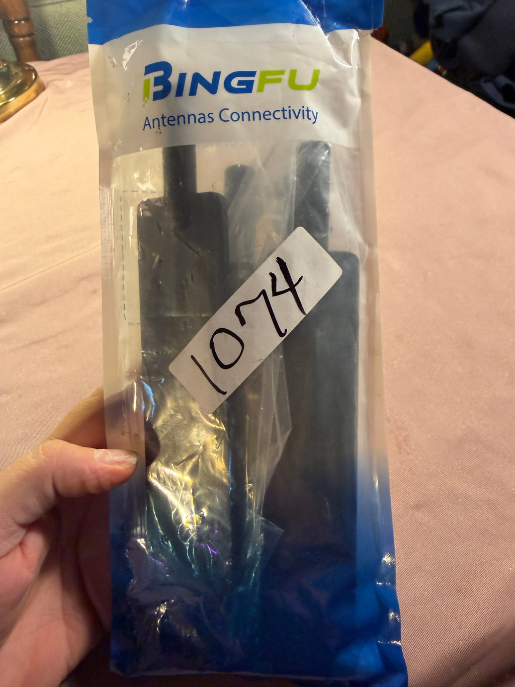 Bingfu 9dBi Dual Band WiFi Antenna 4-Pack – RP-SMA Male Connector