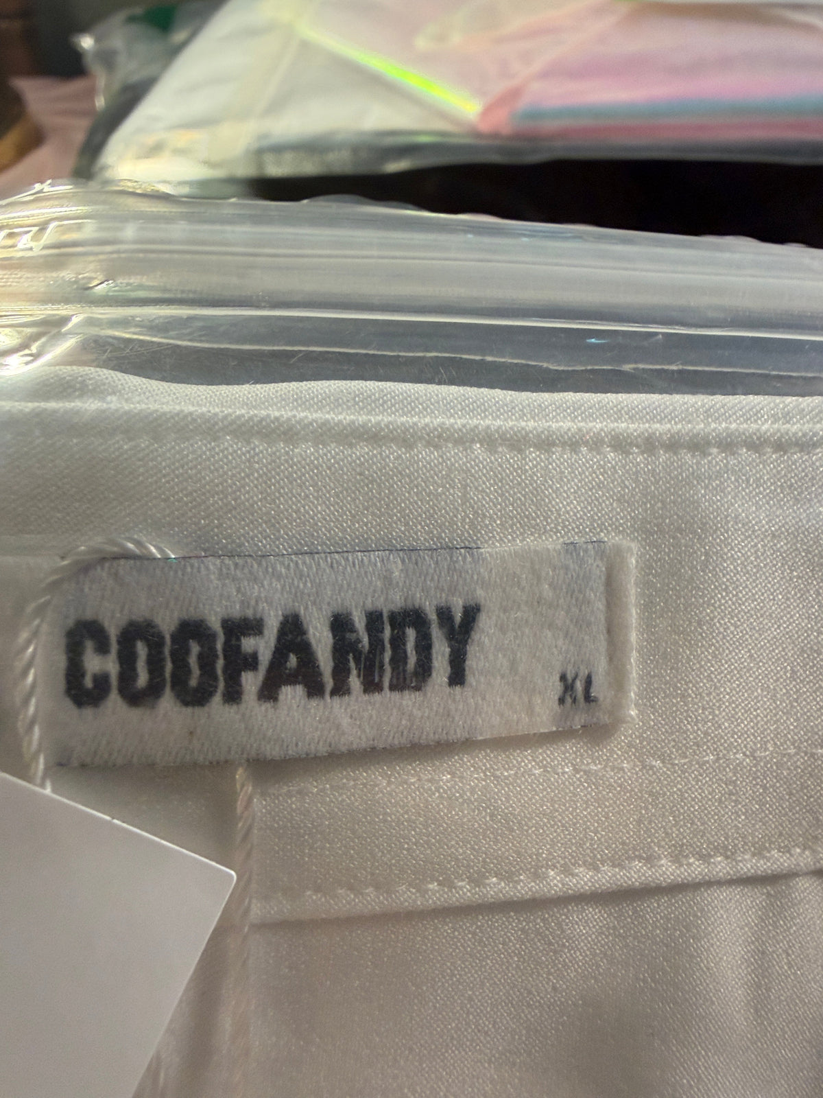 COOFANDY Men's Short Sleeve Stretch Dress Shirt – White