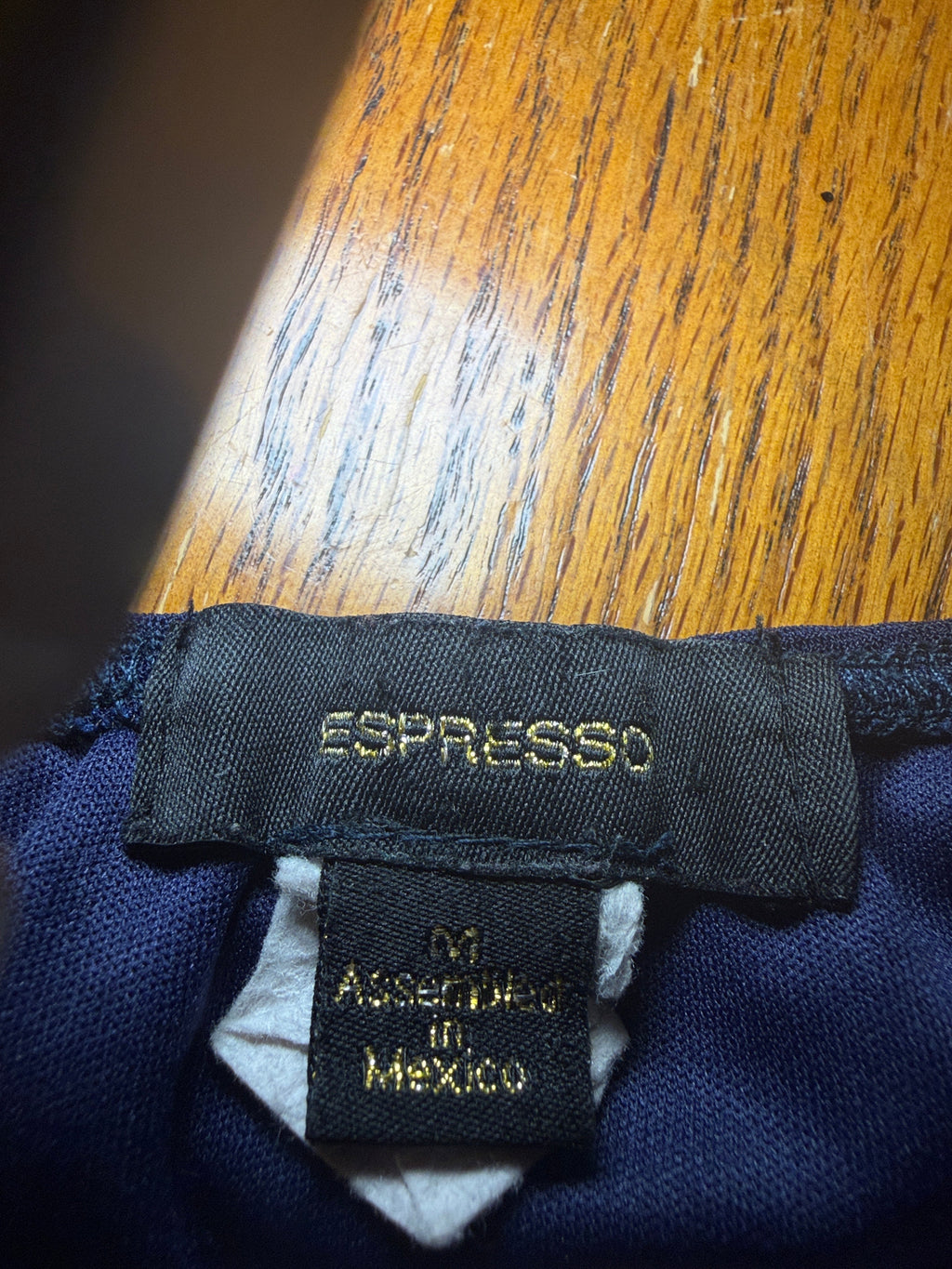 Espresso Floral Navy Blouse – Size M
