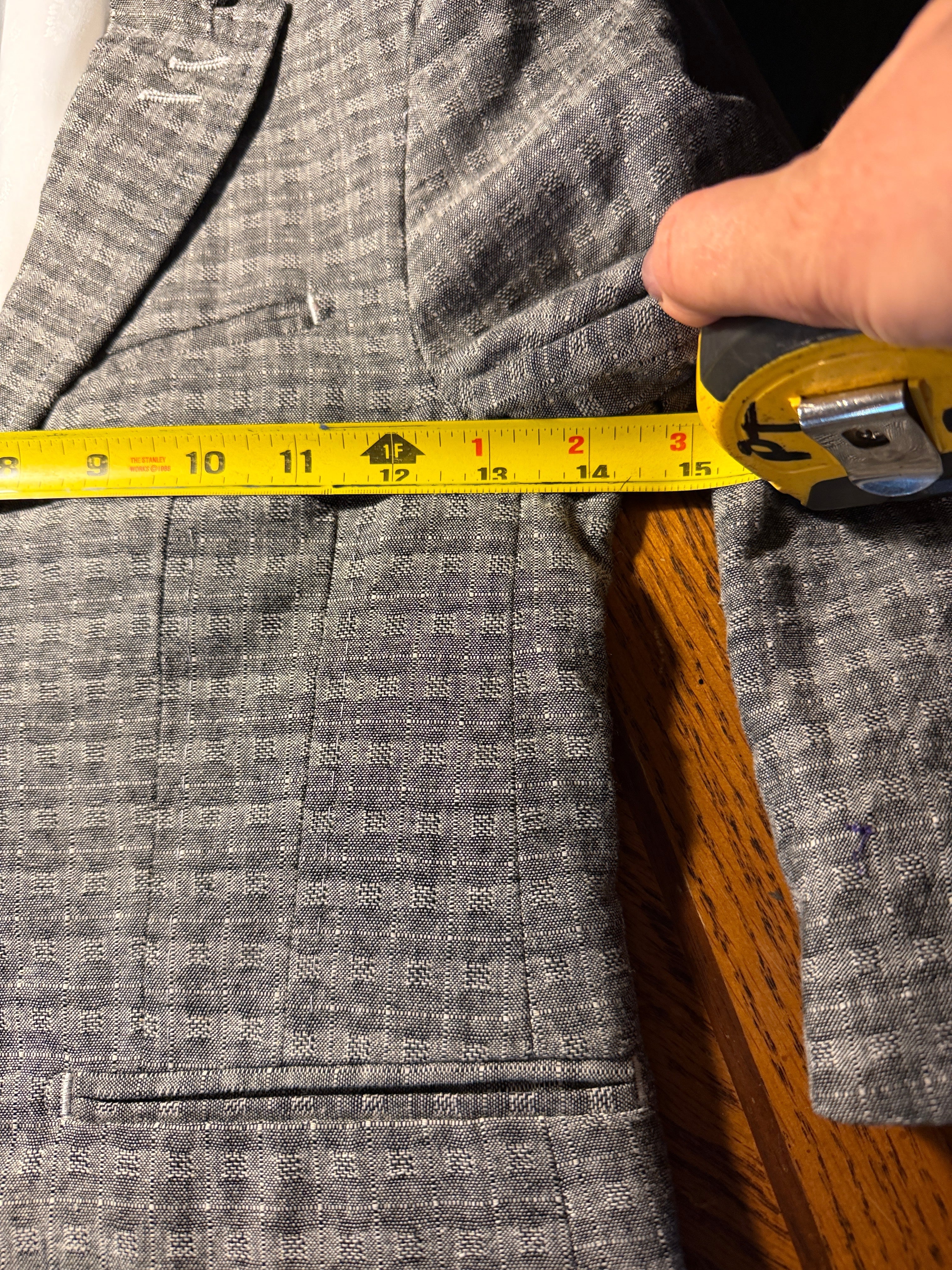 James Morgan Boys' Gray Linen Blazer – Size 7