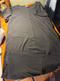 Jessica Simpson Women's Dark Gray Crinkle Knit T-Shirt Dress – Size Medium