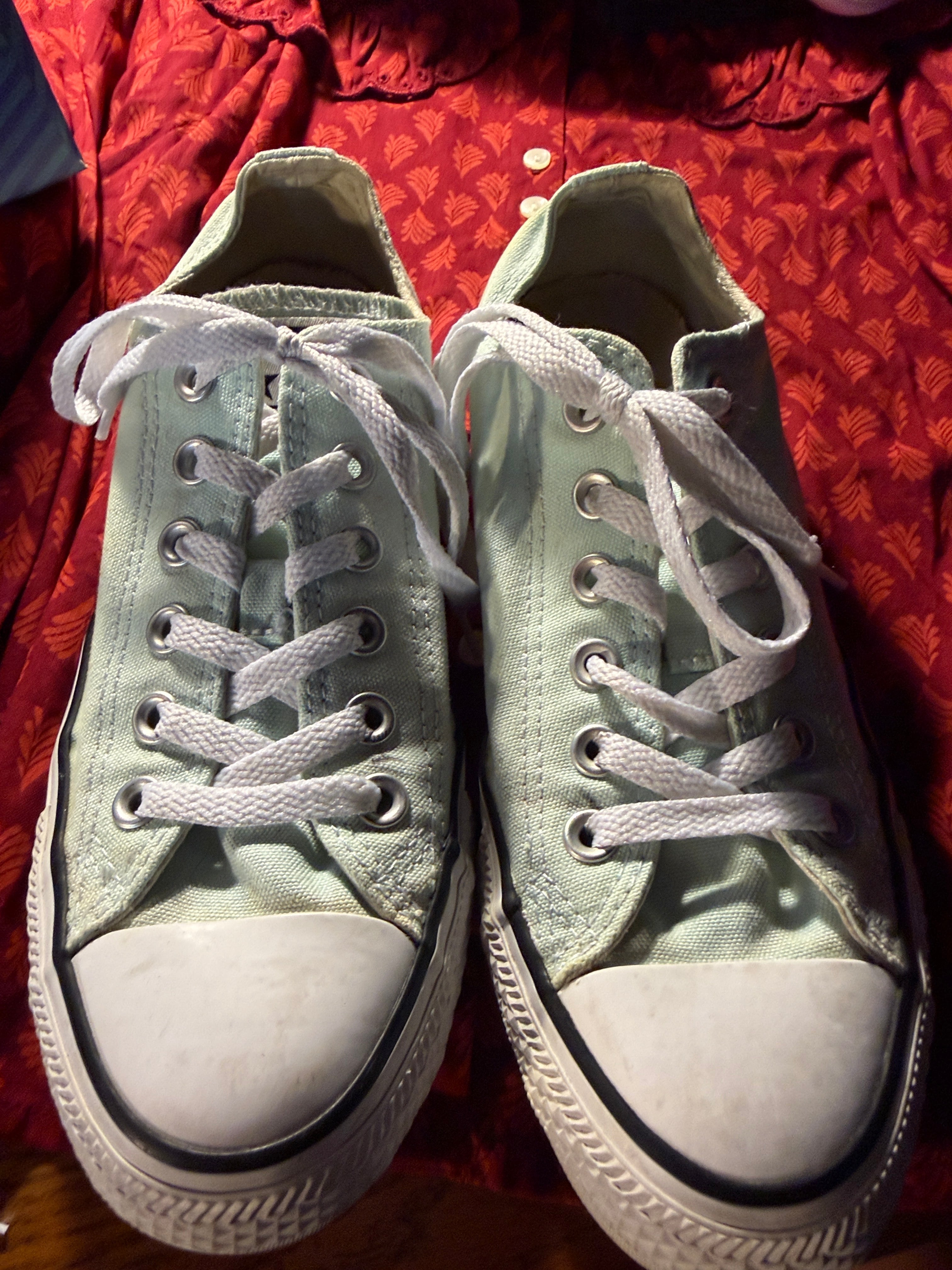 Converse Chuck Taylor All Star Platform Low Top Sneakers – Mint Blue Women’s sz 8