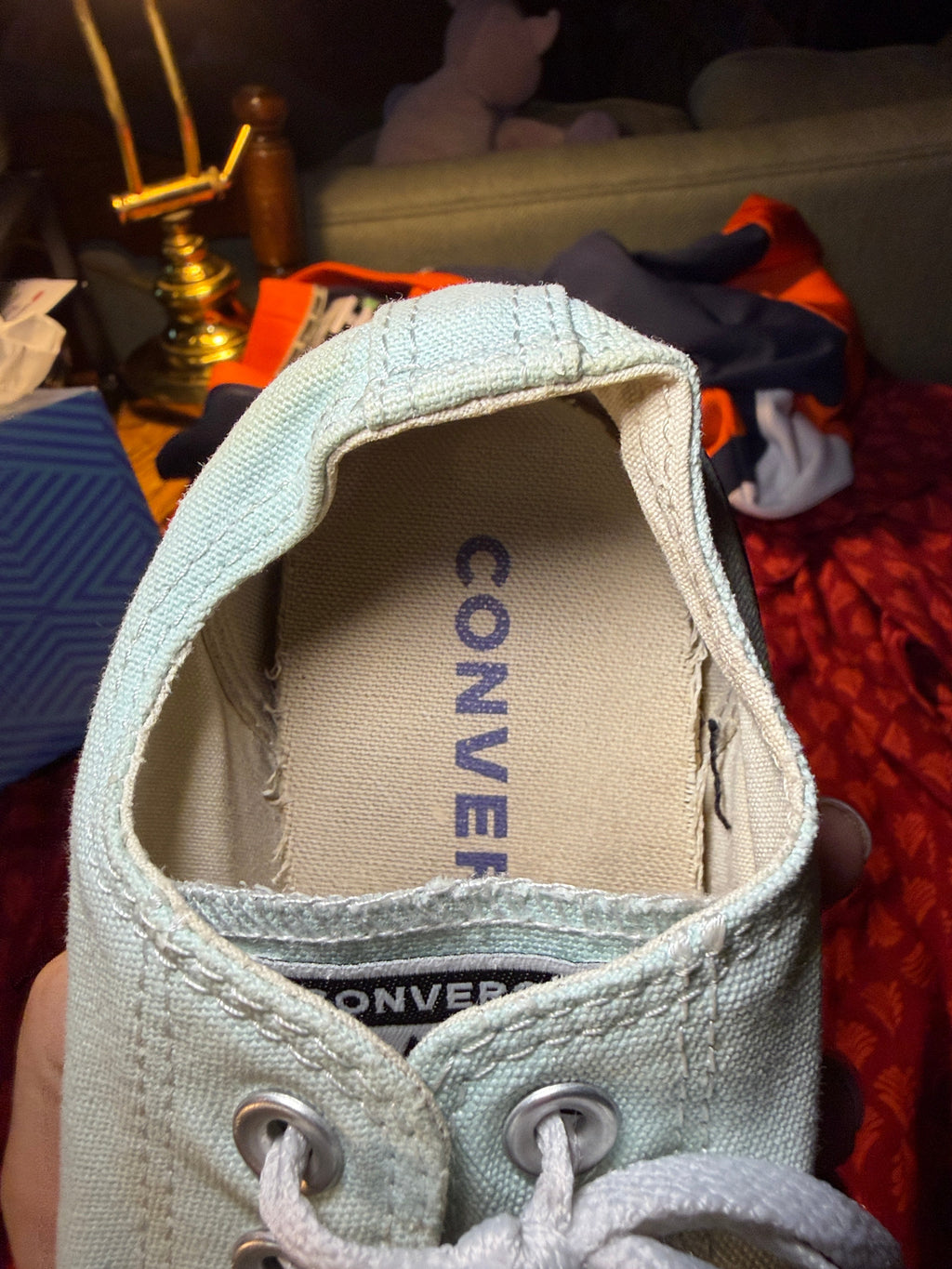 Converse Chuck Taylor All Star Platform Low Top Sneakers – Mint Blue Women’s sz 8