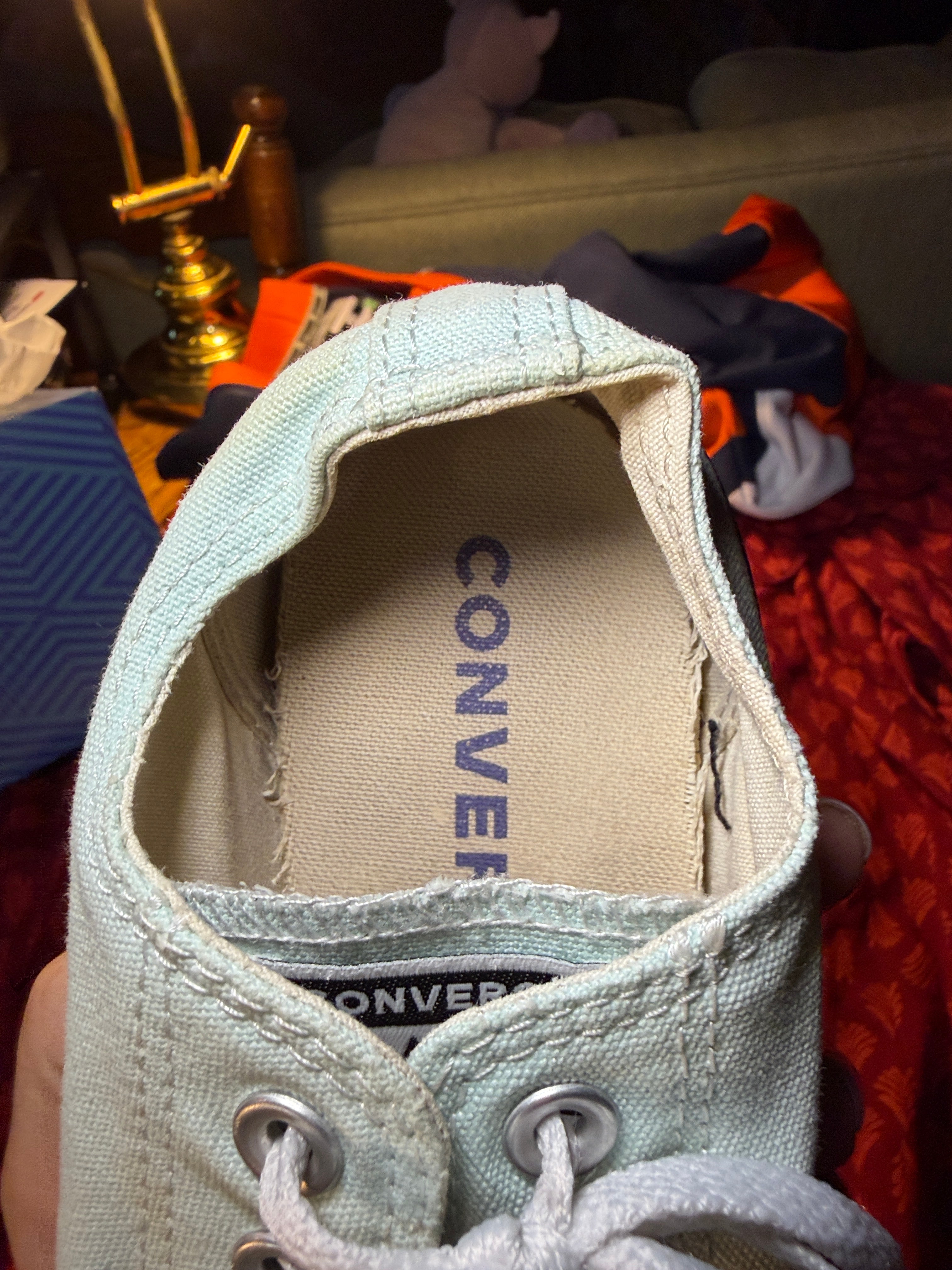 Converse Chuck Taylor All Star Platform Low Top Sneakers – Mint Blue Women’s sz 8