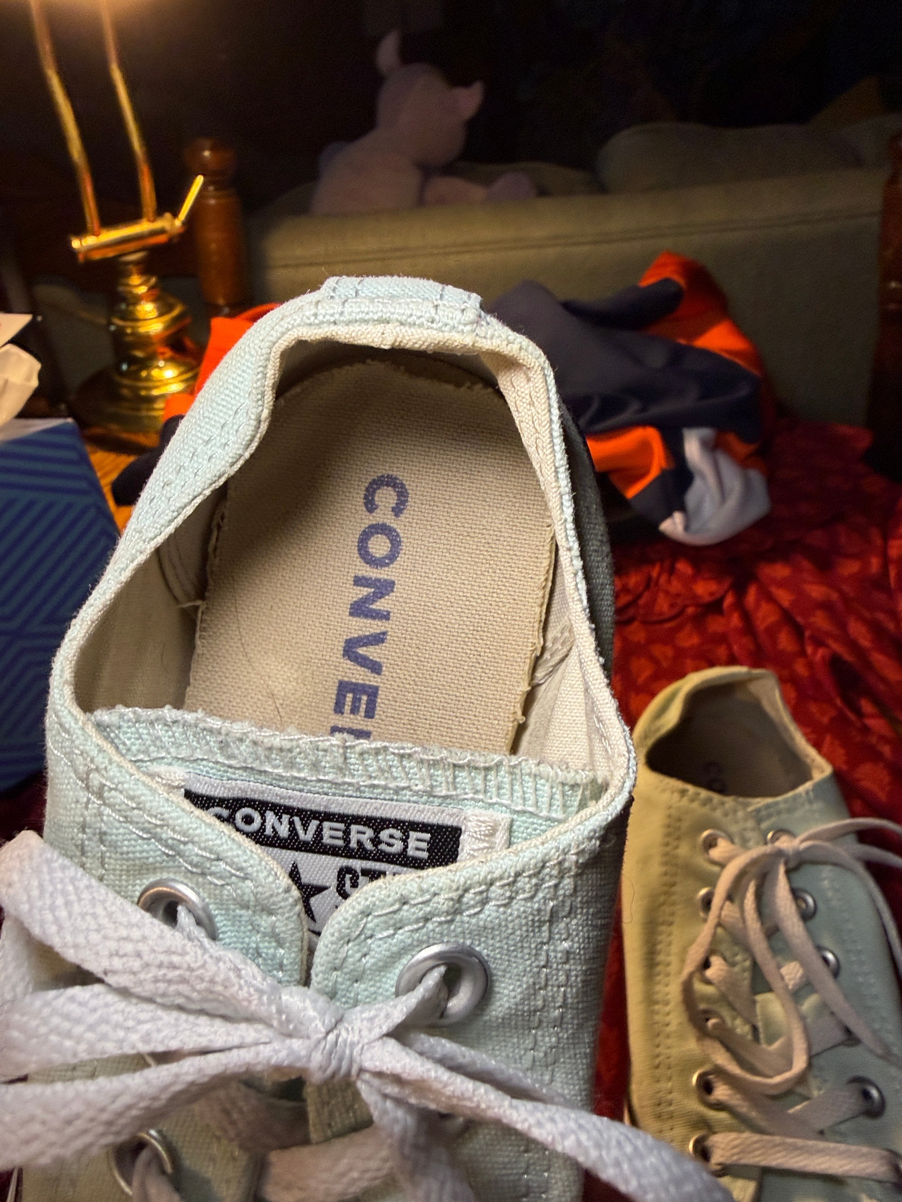 Converse Chuck Taylor All Star Platform Low Top Sneakers – Mint Blue Women’s sz 8