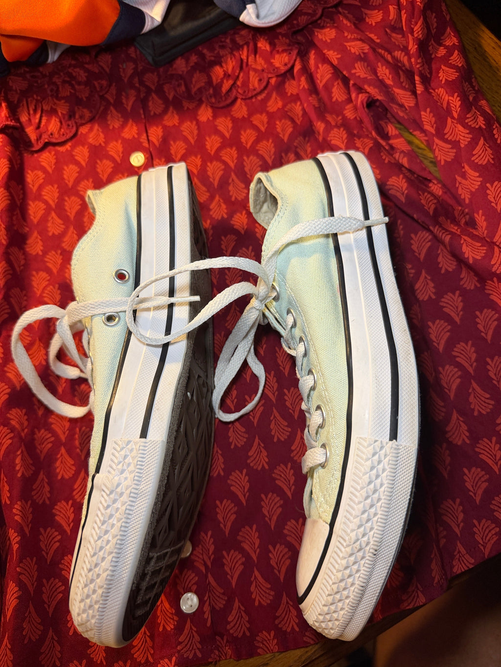 Converse Chuck Taylor All Star Platform Low Top Sneakers – Mint Blue Women’s sz 8