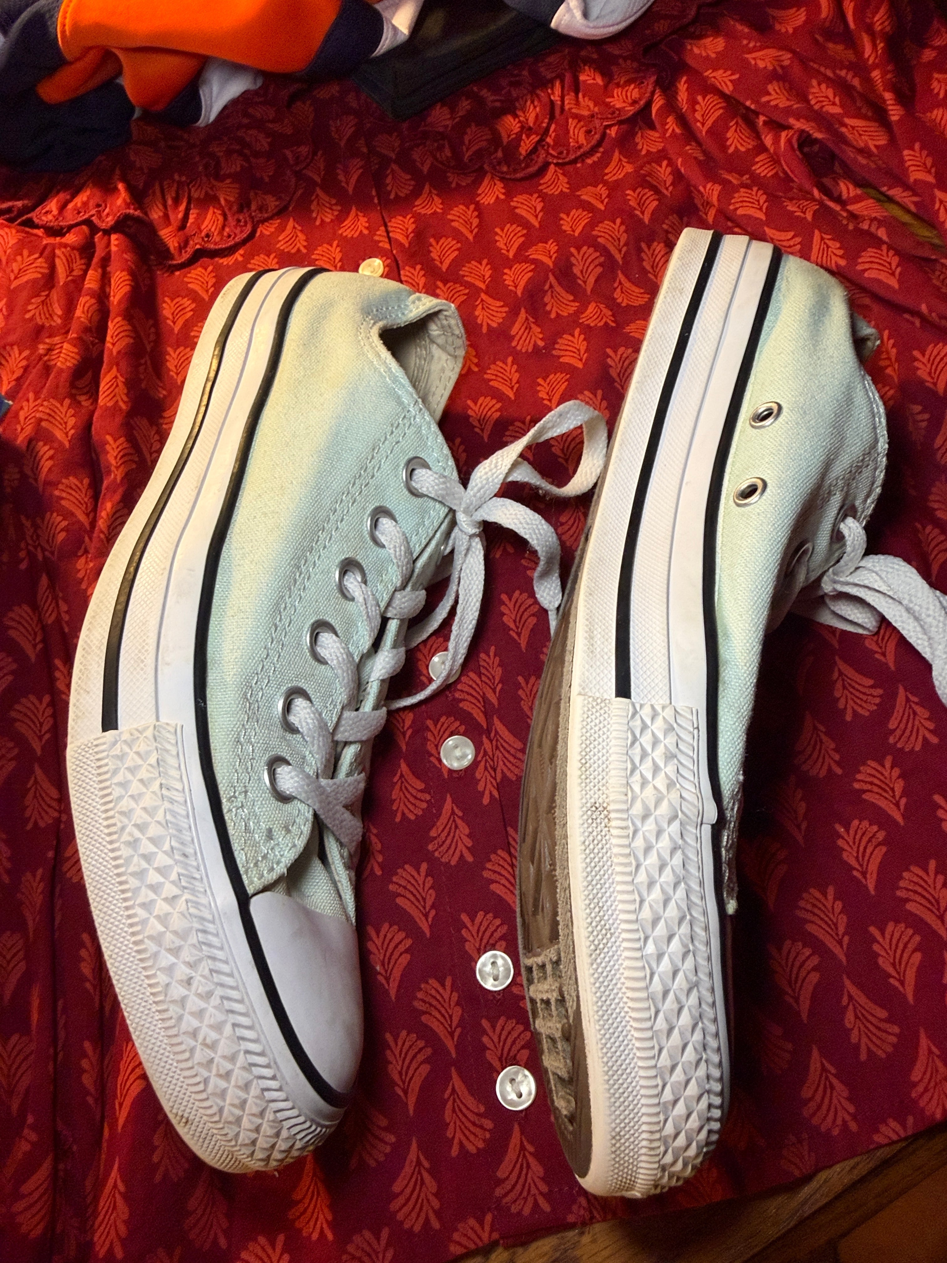 Converse Chuck Taylor All Star Platform Low Top Sneakers – Mint Blue Women’s sz 8