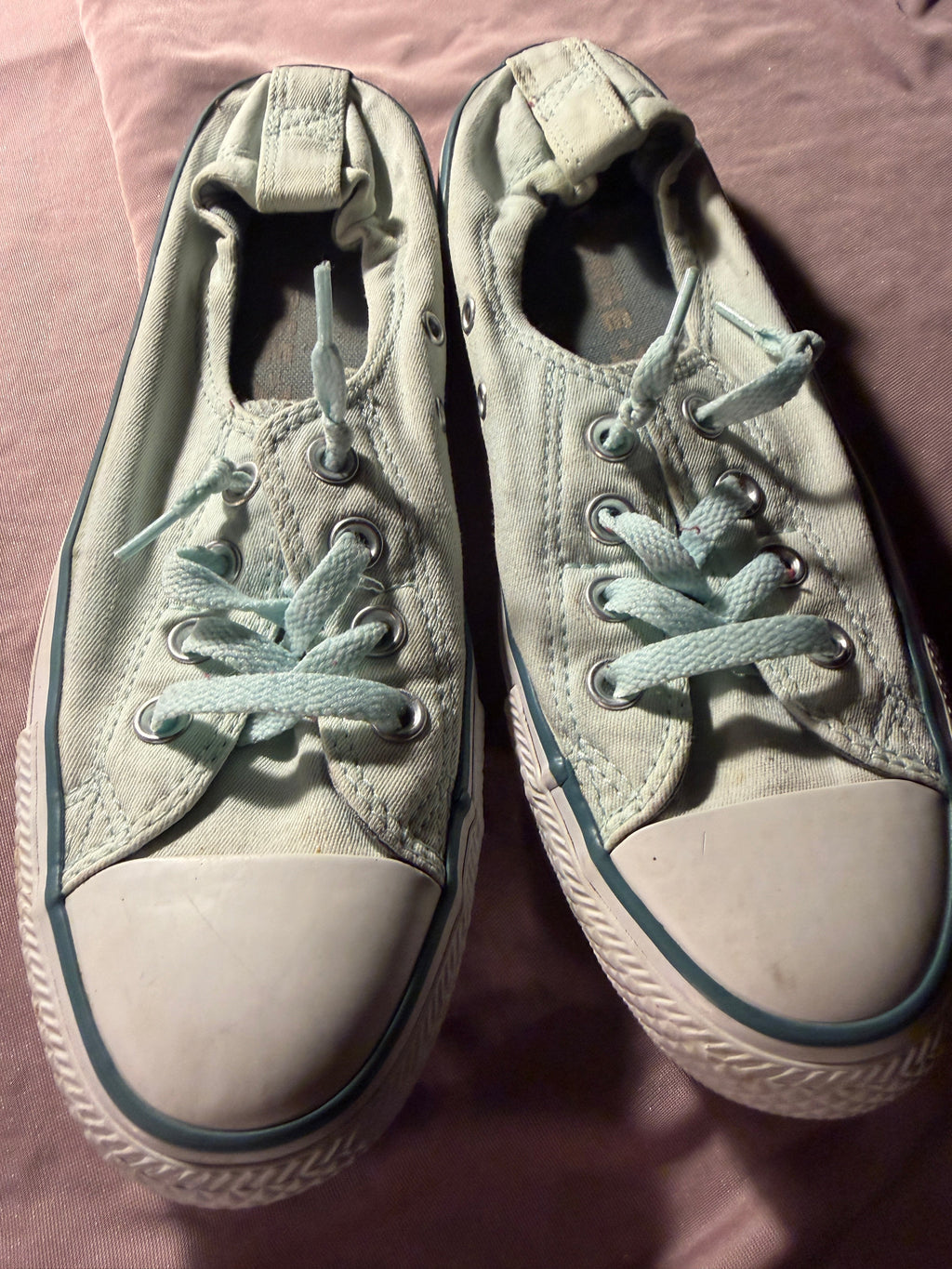 Converse Chuck Taylor All Star Low Top Sneakers – Women's 8.5 Mint Blue