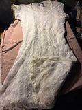 Breakin' Loose White Floral Lace Overlay Dress – Size 5/6
