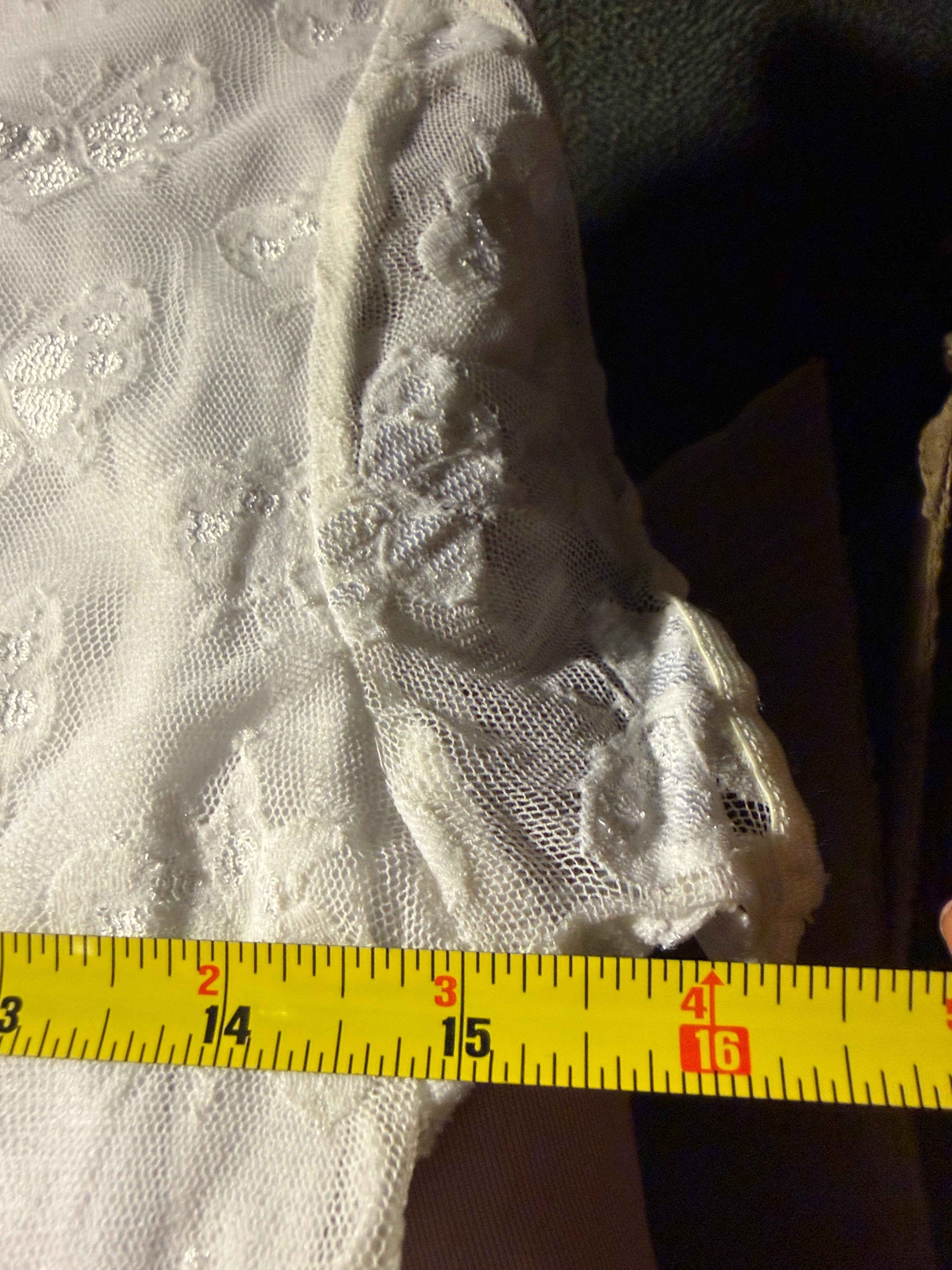 Breakin' Loose White Floral Lace Overlay Dress – Size 5/6