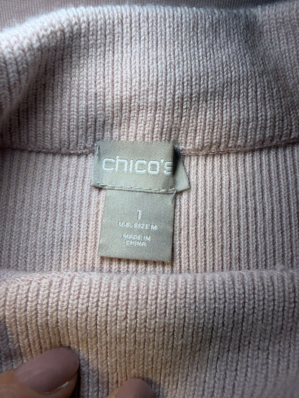 Chico's Mock Turtleneck Pullover Sweater – Size 1 (US M)